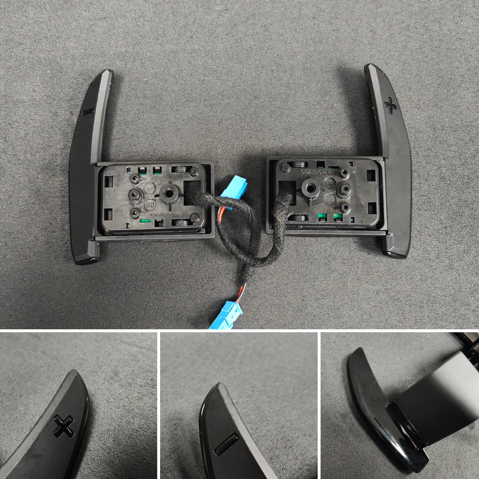 BMW F-SERIES ///M STEERING WHEEL PADDLE SHIFTERS - GLOSS BLACK - (F80 M3 F82 M4 M2 F30 F20 ETC)